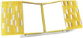 Tarifold Desktop Reference Display System, 50 Pockets, Expandable, Yellow by TARIFOLD