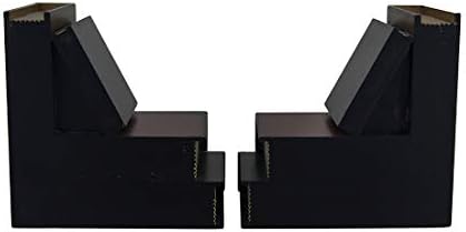 Bellaa Classic Wooden Book Bookends Library Hidden Drawers Vintage Cool Creative Unique Decorative Books Support Shelves Desk Organizer - Image 5