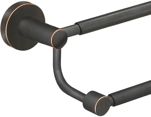 BESy Double Towel Bar Towel Rack for Bathroom Towel Rod Oil Rubbed Bronze by BESy