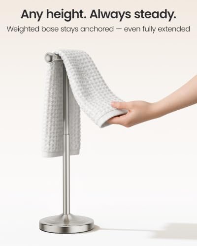 Freestanding Hand Towel Holder Countertop, 13"-19" Height Adjustable - Image 6