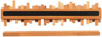 Coat Rack Wall Mount Piano Flip Down Wall Hook Rack 5 Hooks Cherry - Image 5