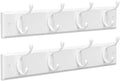 SONGMICS Wall-Mounted Coat Racks, Set of 2, 8 Dual Metal Hooks by VASAGLEbySONGMICSHOME
