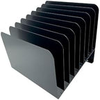 Huron Steel Wire Adjustable Vertical 8-Slot Desk File Binder Organizer Storage - Image 3