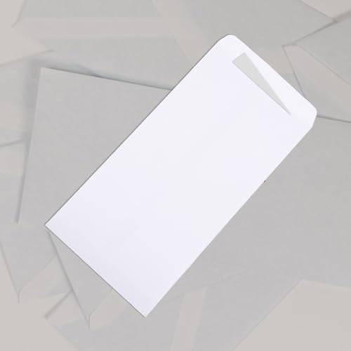 100pcs White Paper Xmas Business Letter Envelopes for Receipts - Image 7
