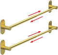 Towel Bar, Adhesive or Drill Wall Mount, Brushed Gold, 2 Pack by MIROAMZ