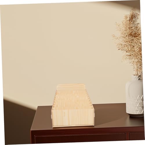 Wooden Mail Storage Organizer with Multi Compartment Design for Home Office - Image 6