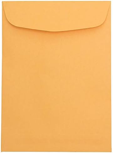 JAM PAPER 7 1/2 x 10 1/2 Open End Catalog Envelopes - Brown Kraft Manila - Bulk 500/Box by JAMPaper
