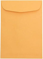 JAM PAPER 7 1/2 x 10 1/2 Open End Catalog Envelopes - Brown Kraft Manila - Bulk 500/Box by JAMPaper