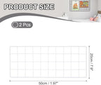 PATIKIL Wire Grid Panels Gridwall Panel 20" x 8" White 2Pcs - Image 2
