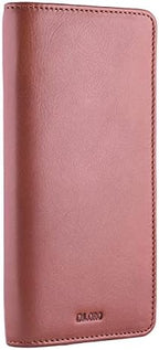 DiLoro Leather Zippered Triple or Quad Pen Case Pencil Pouch Holder for Three or Four Fountain Ballpoint Rollerball Pens or Glasses (Nappa Bugatti) - Image 2