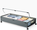 Under Bed Storage with Wheels，1 Pack Under Bed Storage Containers,Underbed Shoe Storage Bedroom by LeArex