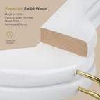TOPIA HANGER Wooden Hangers 30 Pack, White Wood with Golden Hooks - Image 4
