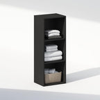 Furinno Reed Closet Organizers and Storage, 3-Tier Closet Organizer, Open Shelf Closet Storage, for Wardrobe, Bedroom, Living Room, Blackwood - Image 3