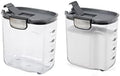 Progressive International ProKeeper+ Clear Plastic Airtight Food Baker's Kitchen Storage Organization Container Canister Set with Magnetic Accessories, 2- Piece Set (Sugar 2.5-Quart) by ProgressiveInternational