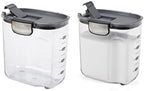 Progressive International ProKeeper+ Clear Plastic Airtight Food Baker's Kitchen Storage Organization Container Canister Set with Magnetic Accessories, 2- Piece Set (Sugar 2.5-Quart) by ProgressiveInternational