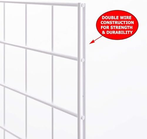 Econoco Portable Grid Panels, White, 3 Pack, 2' x 6' - Image 4