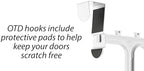 Whitmor 36 Pair Over The Door Shoe Organizer, 12 Tier Hanging Shoe Organizer, Heavy Duty Metal Shoe Holder, Hanging Shoe Rack for Closet Organizer & Storage, 72" L x 22.5" W x 7.5" H, White - Image 4