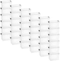 Superio 4.75 Quart Clear Plastic Storage Boxes with Lids, Stackable Organizer Containers, BPA-Free Storage Bins for Home, Office, School & Dorm, 36 Pack by Superio
