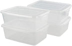 Jekiyo Clear Plastic Storage Bin, 14 Quart Latching Box with Lid, 4 Packs - Image 6