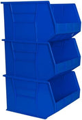 Akro-Mils 30270 AkroBins Plastic Storage Bins, 18"x16"x11", Blue, 3-Pack by Akro-Mils