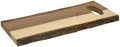 Lipper International Acacia Tree Bark Serving Plank with Handle for Cheese, Crackers, and Hors D'oeuvres by LipperInternational