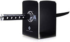 Book Ends Decorative, Modern Metal Funny Unique Black DVD Bookends for Shelves, Katana Book Stopper Holder for Office Home, Desk Gifts Book Stands for Men and Book Lovers - Image 2