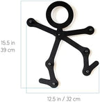 Three by Three Seattle Child Wall-Mounted Coat Rack, Black Metal - Image 5