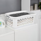 Sterilite HipHold Laundry Basket, Plastic Rectangle Clothes Hamper, 24 Pack - Image 6