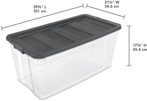 Sterilite Modular Stacker Box with Latching Lid, 200 Quart, 9-Pack - Image 4