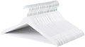Amazon Basics Wood Suit Clothes Hangers for Closet Organizer, White, 30-Pack by AmazonBasics