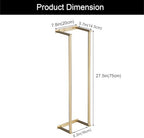 Towel Racks for Bathroom, NEWRAIN Stainless Steel Rolled Towel Storage Wall Mounted Bath Towel Holder for Folded Large Towel Washcloths, Bathroom Organizing Brushed Gold - Image 5