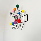 Mod Made Mid Century Modern Bubble Wall Mounted Coat Rack, Color Ball Black Frame - Image 3