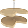 Lazy Daisy Polymer Kidney-Shaped 2-Shelf Lazy Susan for Corner Base Cabinets by Rev-A-Shelf