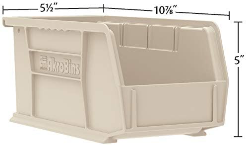 Akro-Mils 30230 AkroBins Plastic Storage Bins, 11"x5"x5", Yellow, 12-Pack - Image 3