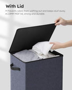 SOLEDI 100L Laundry Hamper with Lid, Large Collapsible Laundry Basket - Image 5