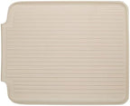 Better Houseware Dish Drainer Mat, Large Almond Dish Drain Board for Kitchen Countertop, Protects Surfaces & Speeds Drying, 19.5 x 15.5 x 1.25, Almond - Image 2