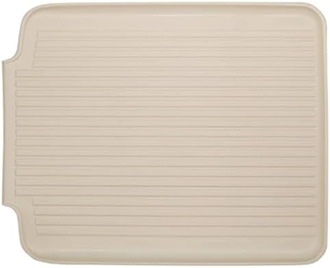 Better Houseware Dish Drainer Mat, Large Almond Dish Drain Board for Kitchen Countertop, Protects Surfaces & Speeds Drying, 19.5 x 15.5 x 1.25, Almond - Image 2