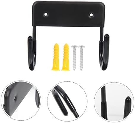 2sets Ironing Board Wall Mount Hanger Double Hook Hangers Easy Install Space-Saving Wall Decor for Home - Image 4