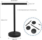 RUMOSE Matte Black Hand Towel Holder Stand Countertop Towel Rack - Image 7