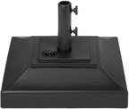 Best Choice Products Fillable Umbrella Base Stand Pyramid Design Plastic Patio Umbrella Base Stand, Pole Holder for Outdoor, Lawn w/ 55lbs Weight Capacity, Adjustment Knob - Black by BestChoiceProducts
