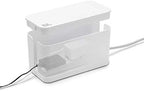 Bluelounge CableBox Cable and Cord Management System - Set of 1 Large and 1 Mini Box - White - Image 4