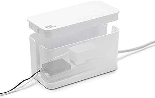 Bluelounge CableBox Cable and Cord Management System - Set of 1 Large and 1 Mini Box - White - Image 4