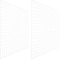 PATIKIL Wire Grid Panels Gridwall Panel 39" x 35" White 2Pcs by PATIKIL