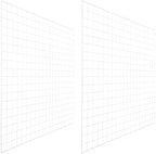 PATIKIL Wire Grid Panels Gridwall Panel 39" x 35" White 2Pcs by PATIKIL