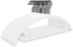 MIZGI Velvet Hangers 50 Pack, Patented Rounded Shoulder Sweater Hangers by MIZGI