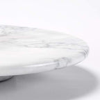 jalz jalz 12'' Marble Lazy Susan for Countertop Kitchen Turntable Storage Turner countertop Organizer Convenient Serving Rotation Spinning Tabletop Organizer Swiveling Serving Tray Revolving Platter - Image 6