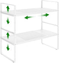 Expandable Kitchen Cabinet Shelf Organizer Rack, 16.5"-27" L x 8" W by LOCVCDA