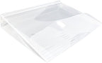 JAM PAPER Plastic Expansion Envelopes w/Hook & Loop Closure - Letter Booklet - 9 3/4 x 13 with 2 Inch Expansion - Clear - 12/Pack - Image 4