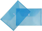 JAM PAPER Plastic Envelopes with Hook & Loop Closure - Legal Booklet - 9 3/4 x 14 1/2 - Blue - 12/Pack - Image 3