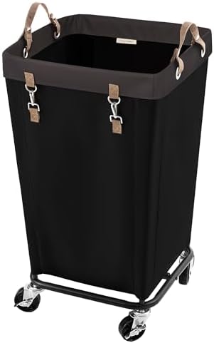 StorageWorks 110L Laundry Basket with Wheels, Rolling Hampers for Clothing by StorageWorks
